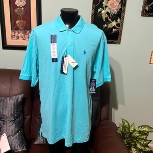US Polo Assn Polo Shirt Men's Size 2XLT Short Sleeve Ultimate Pique Casual, NWT